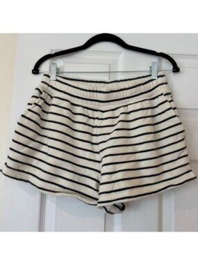 Rails Jane Sailor Cotton Navy Stripe Shorts Size Medium